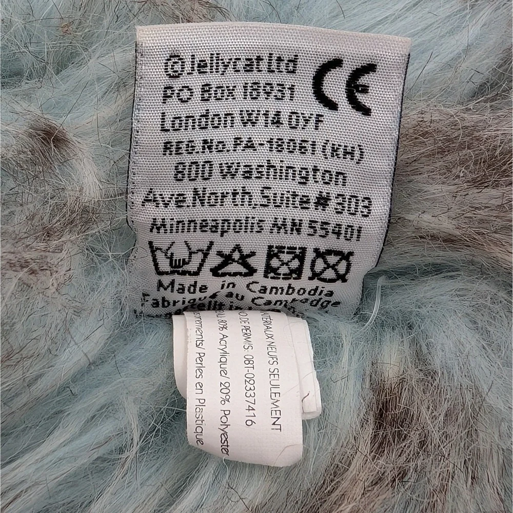 Jellycat Priscilla Chicken Plush Blue Grey Striped Retired Sparkle Bird 10 Inch